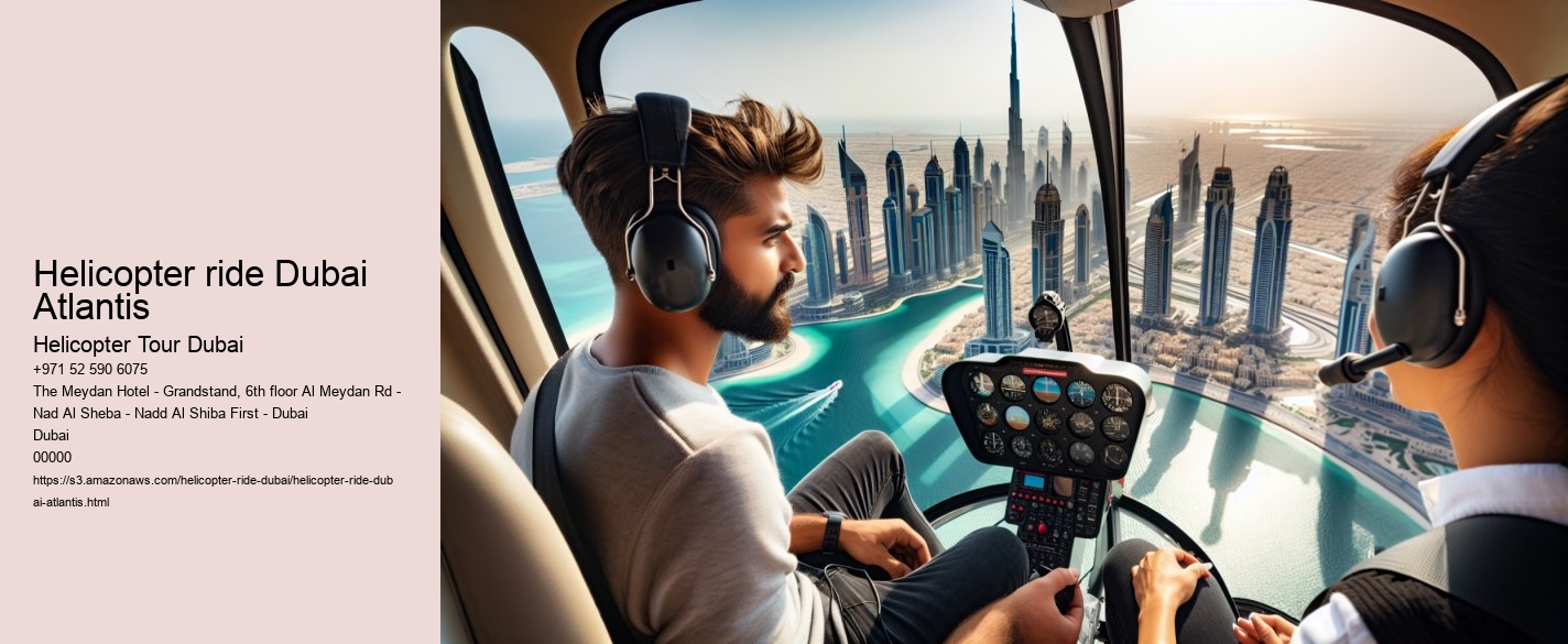 Helicopter ride Dubai Atlantis