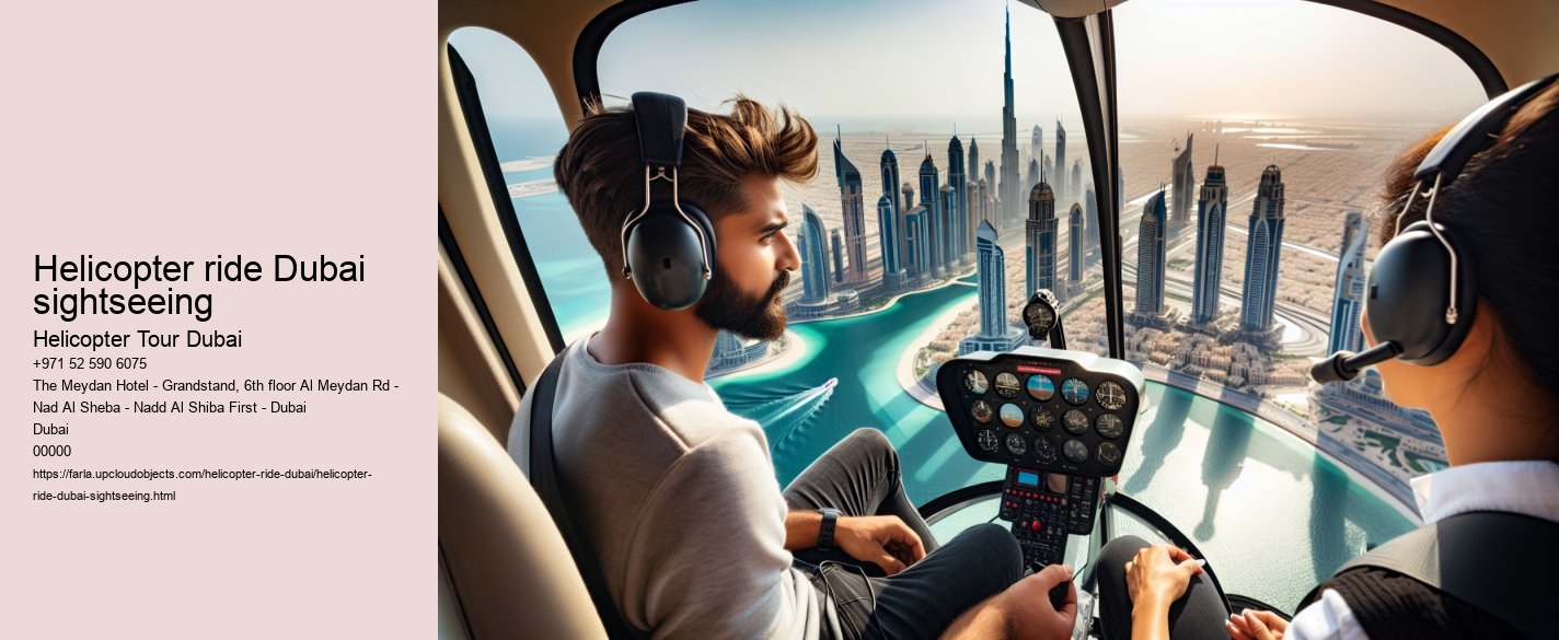 Helicopter ride Dubai sightseeing