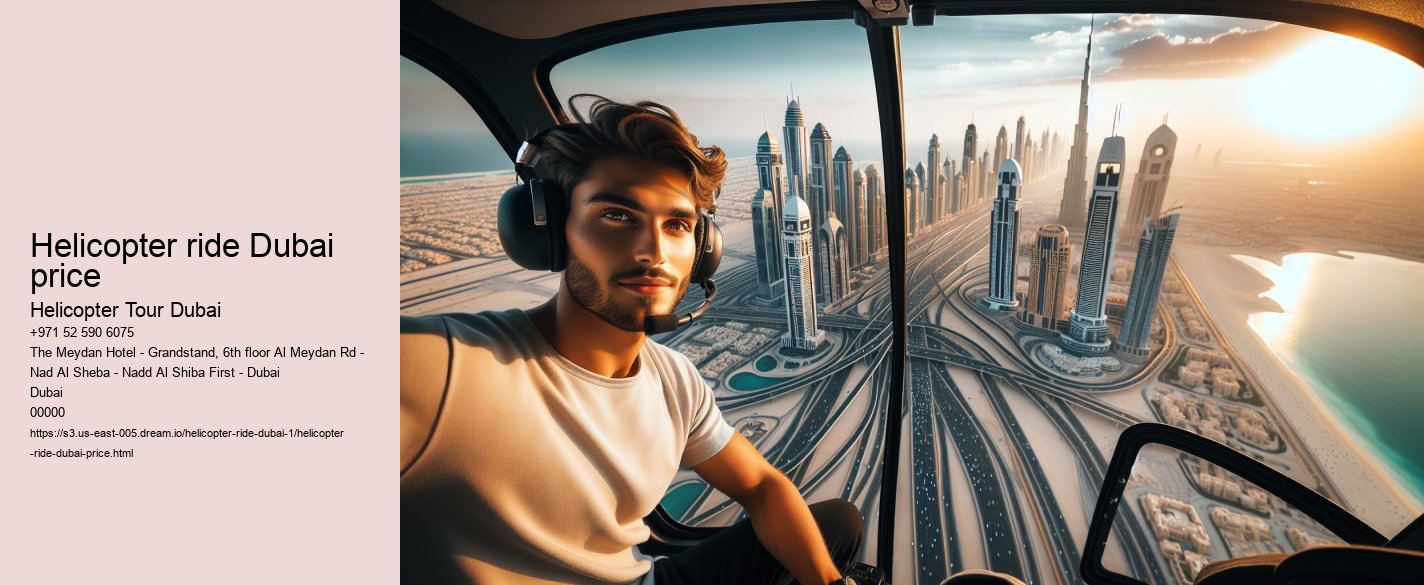 Helicopter ride Dubai price