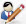 User with pencil image