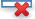 Spreadsheet cell with x mark