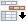 Data grid with highlighted row and down arrow image