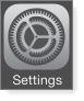 iOS settings icon