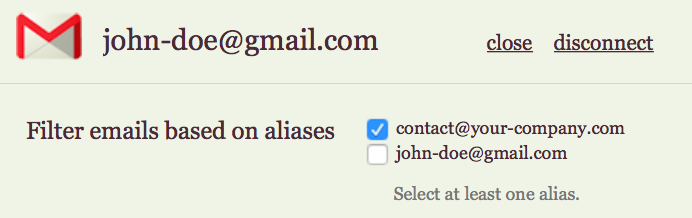 Connect alias in Slack Connect alias in Slack