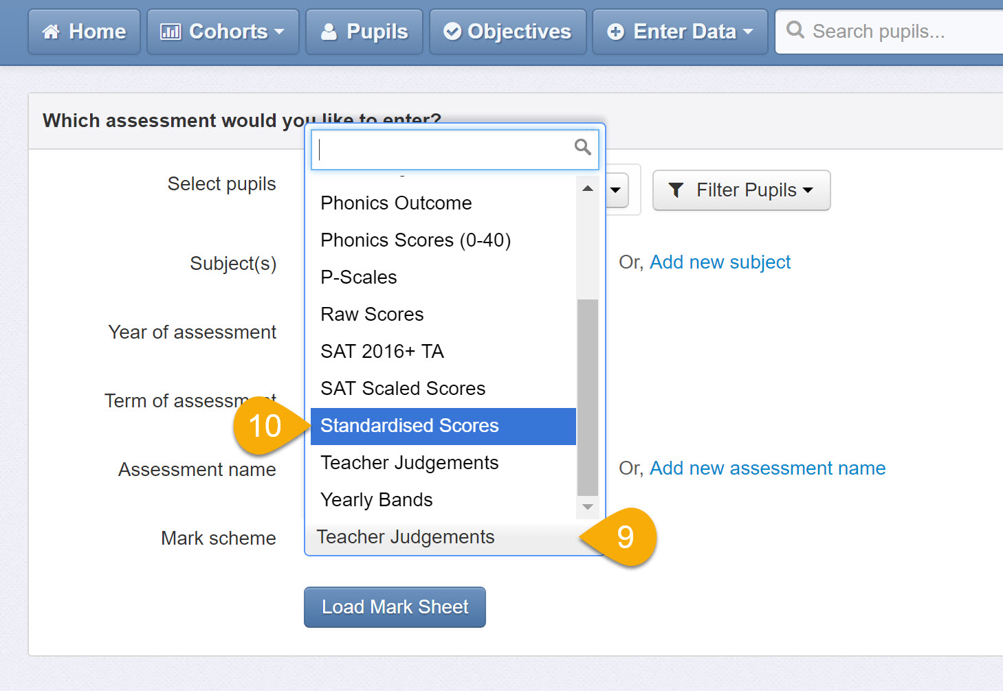 Insight Help Guides - Entering Teacher Assessments, Tests and Targets