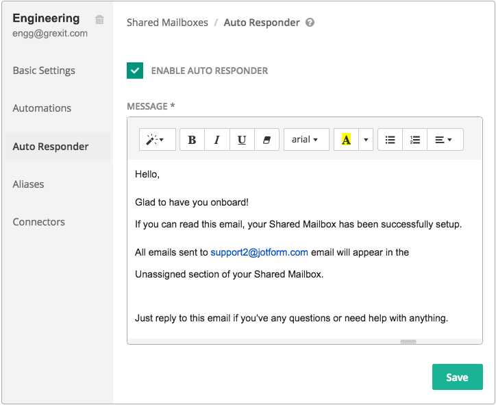 Auto responder Auto responder