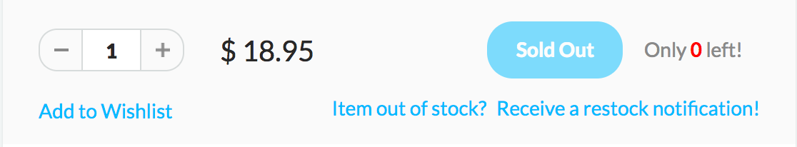 Back in Stock Notification Back in Stock Notification