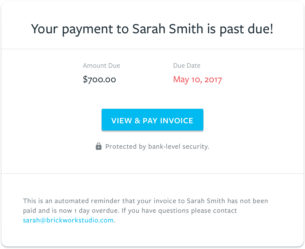 Your invoice is past due Your invoice is past due
