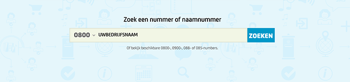 Zoek beschikbare nummers en naamnummers Zoek beschikbare nummers en naamnummers