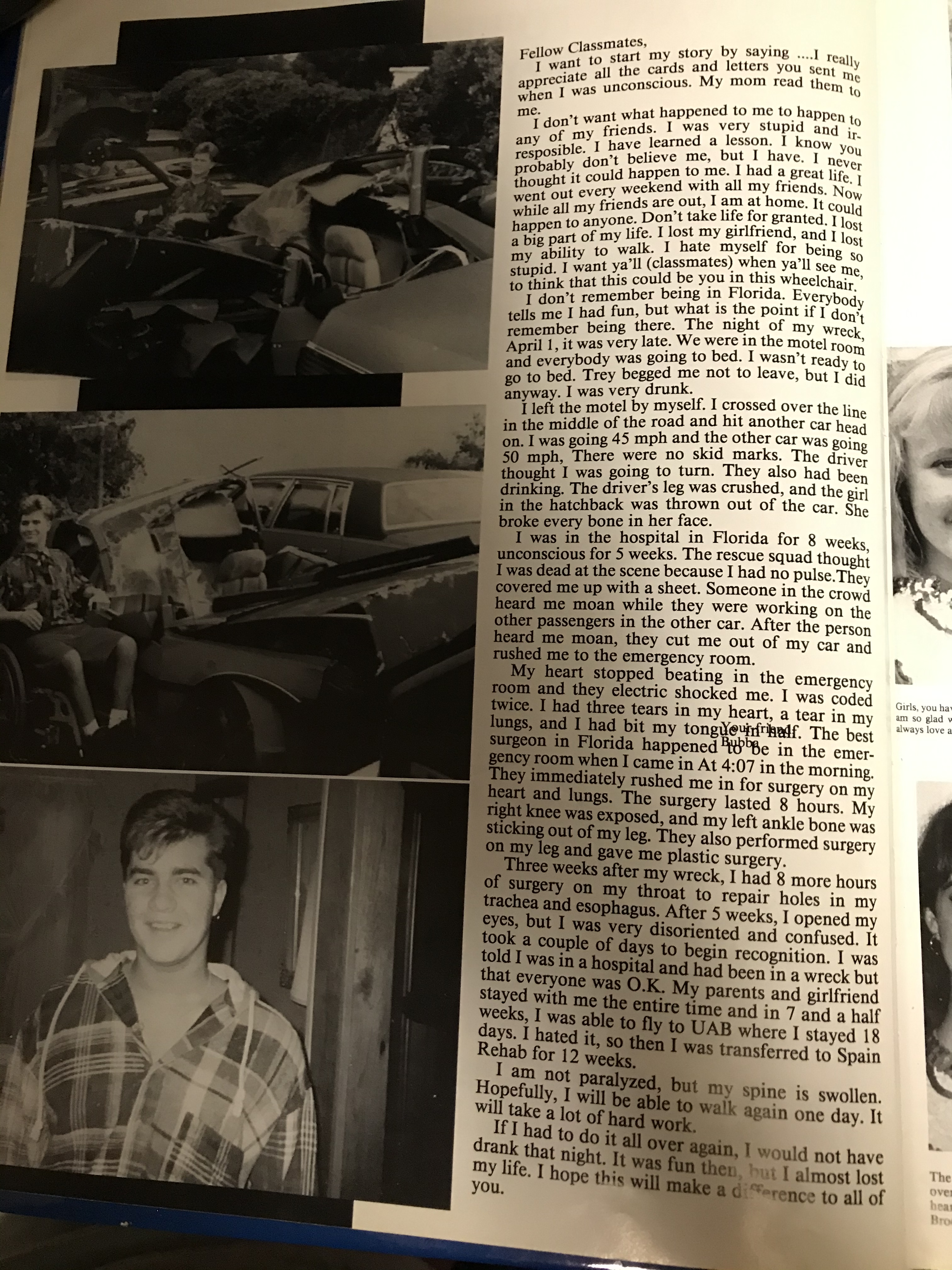 Me before and after with my car