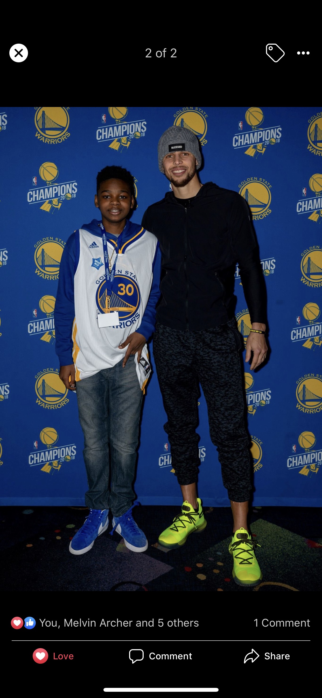 Jaylin Meets Stephen Curry 