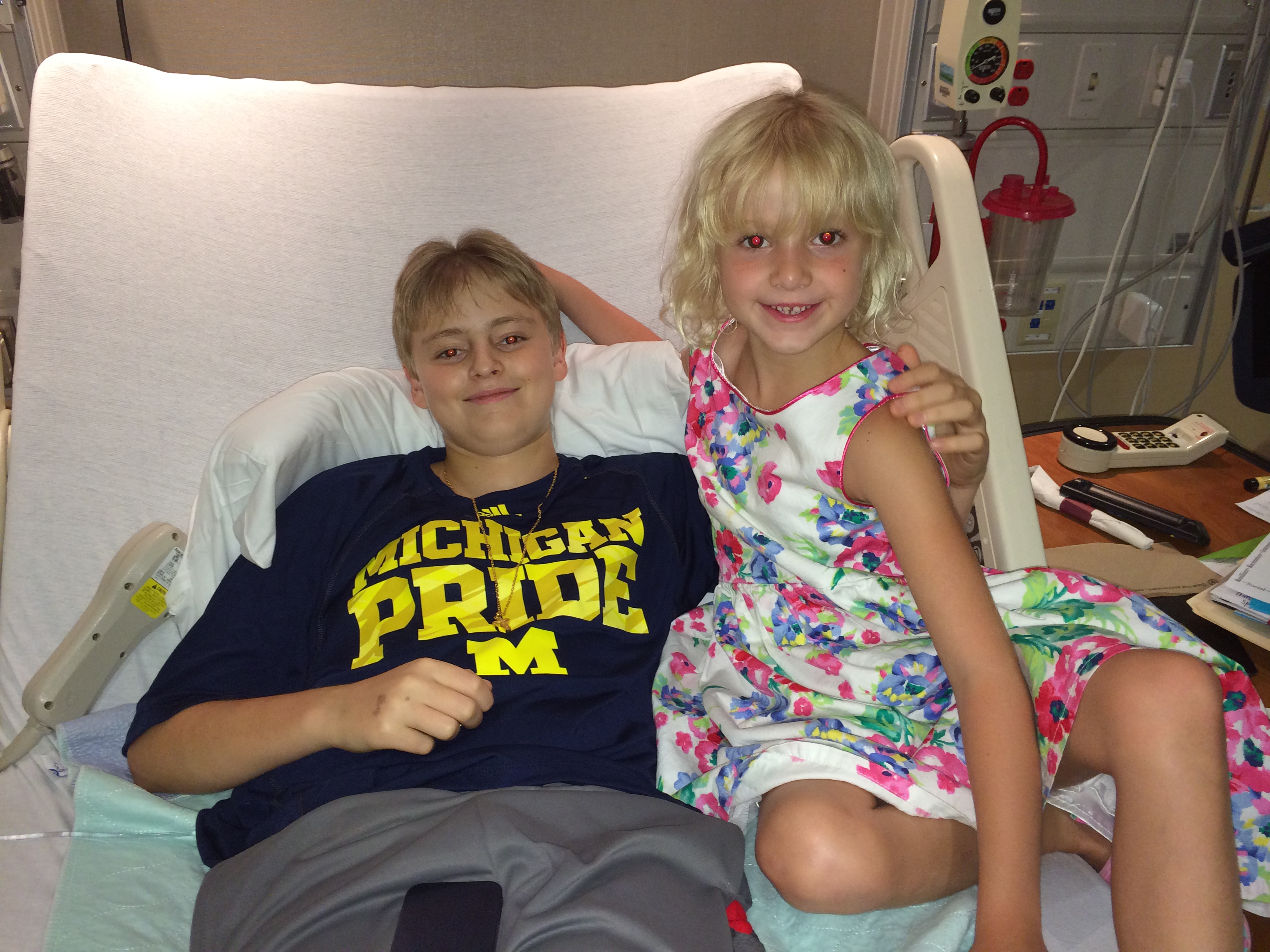 Nick and Mandy on the day we found out she was a match.