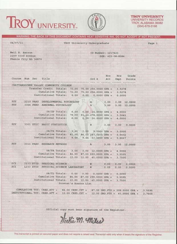 Some of Neil's Accomplishments