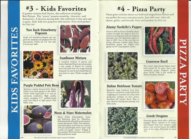 Heirloom Seed Collections to order