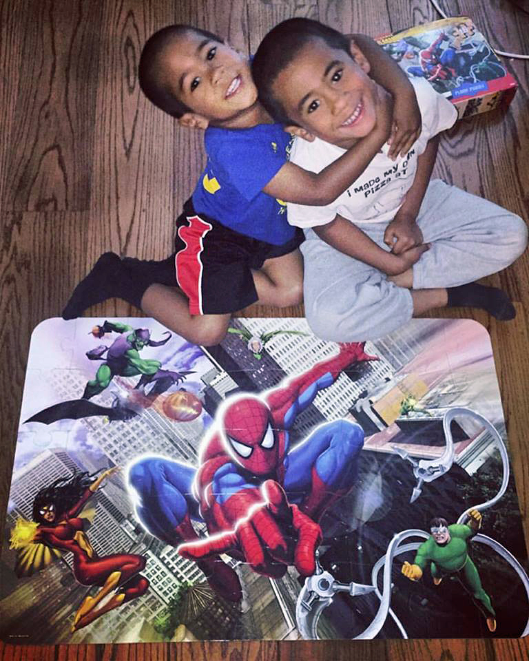 With her grandbabies Bear & Cougar (in healthier days)