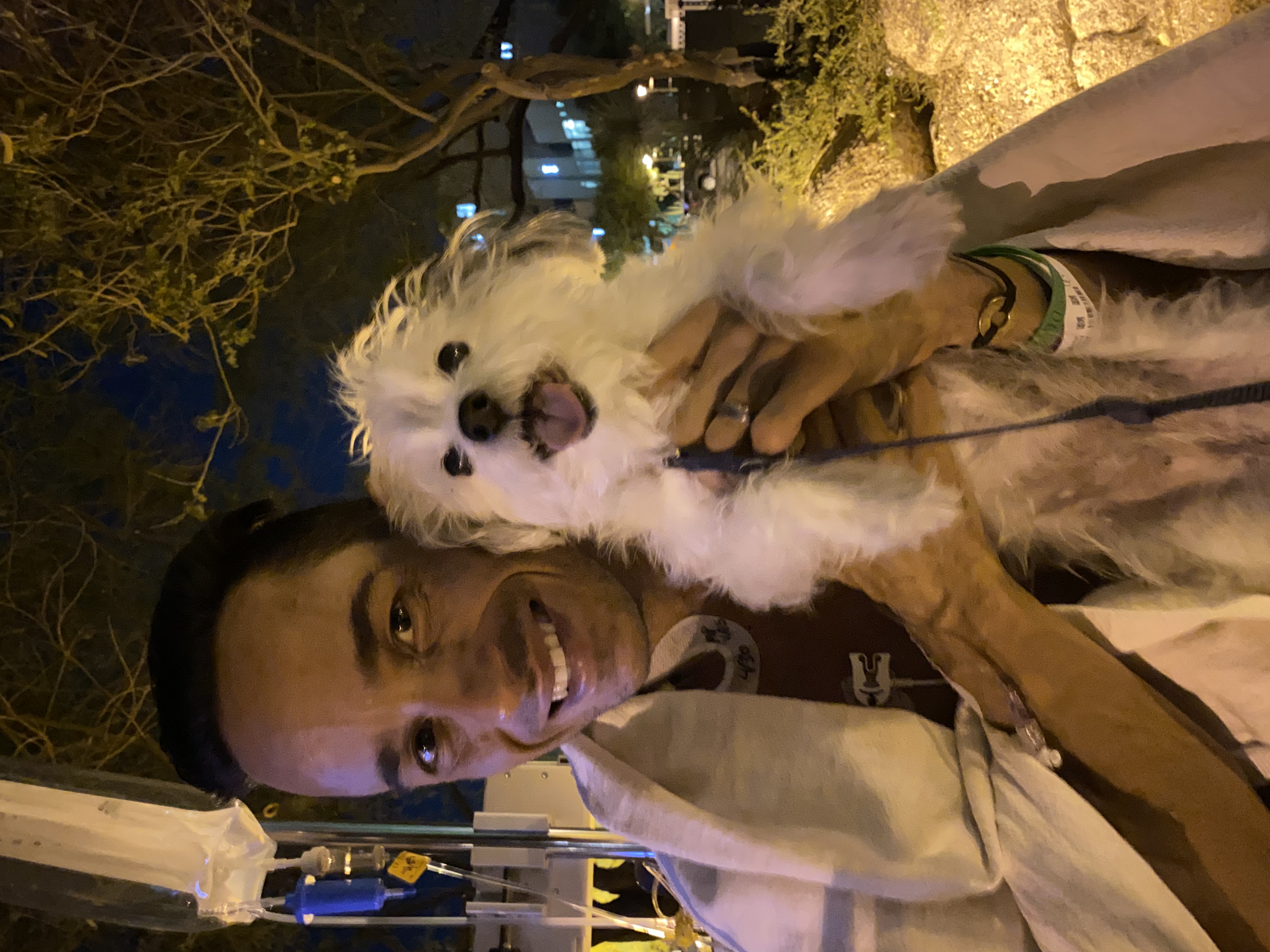 Waiting with a smile 