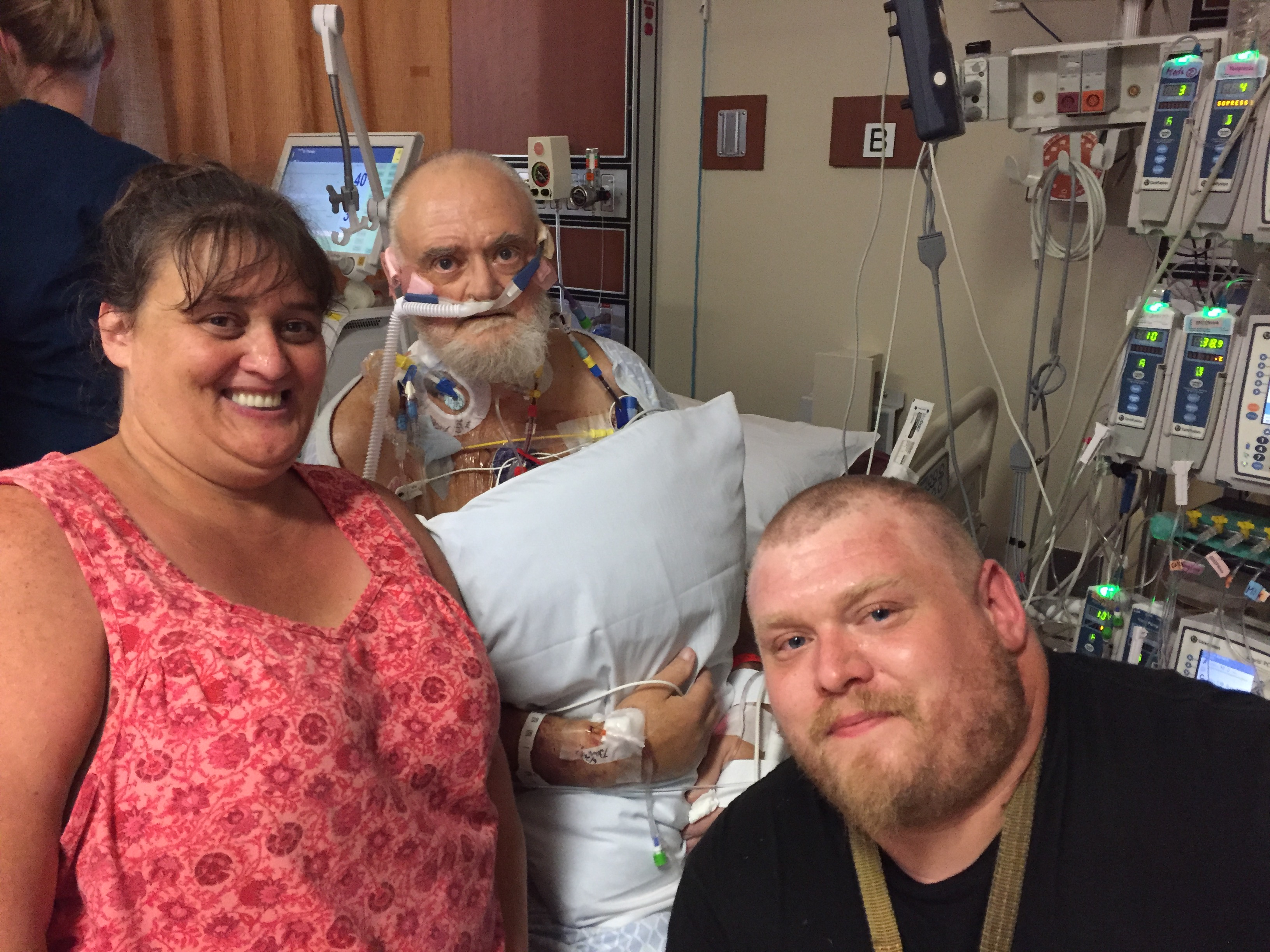 After Heart & Kidney Transplant surgery 