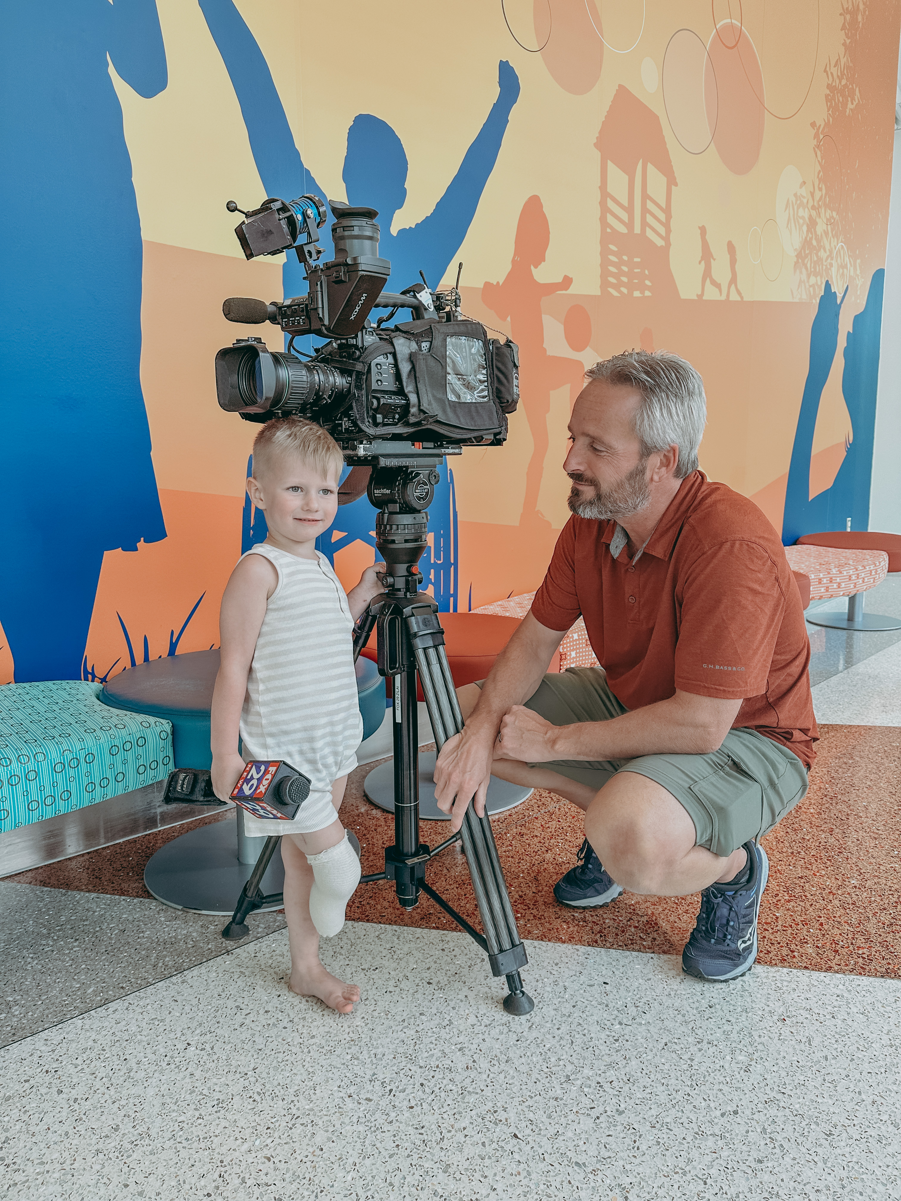 Fox Philly joined us for Zeke’s prosthetic fitting