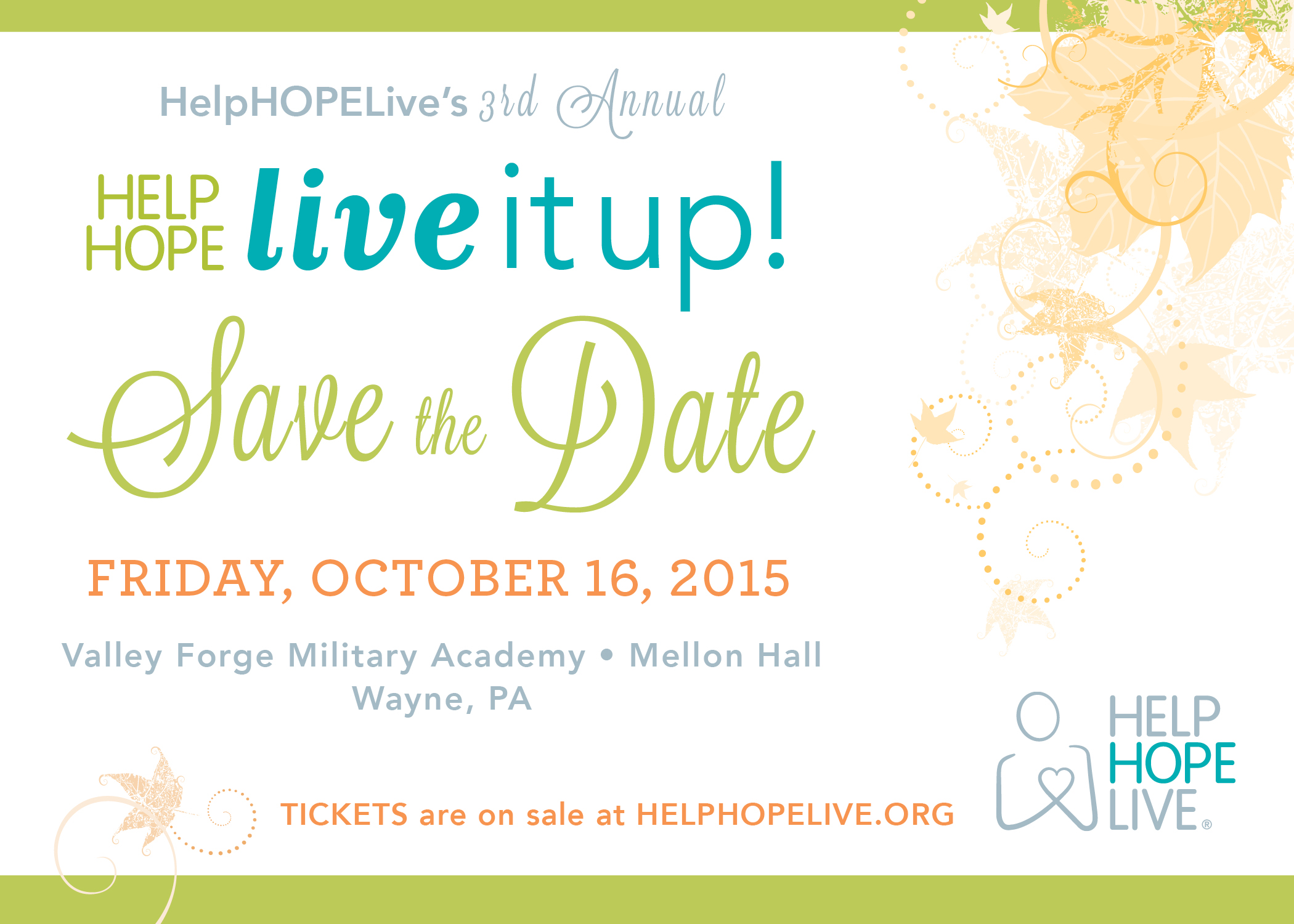 Save The Date for Live It Up! 2015