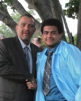 Simon with his son Zachary