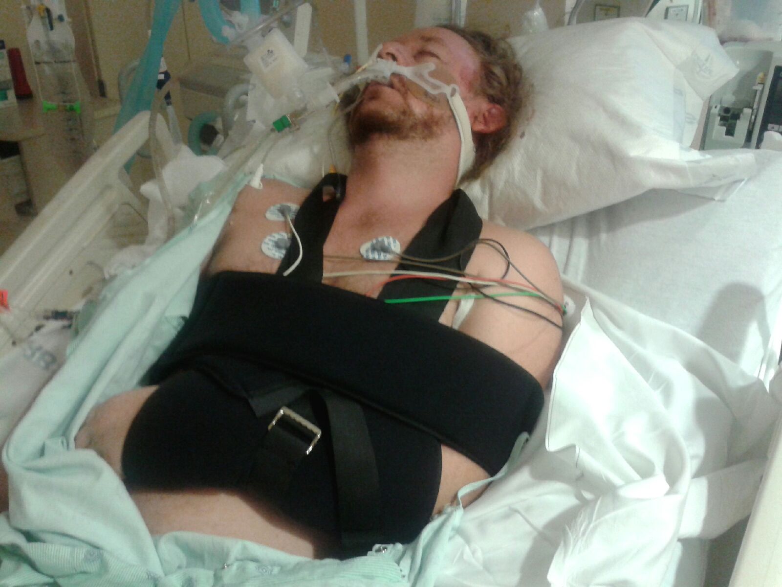 Rushed to the hospital