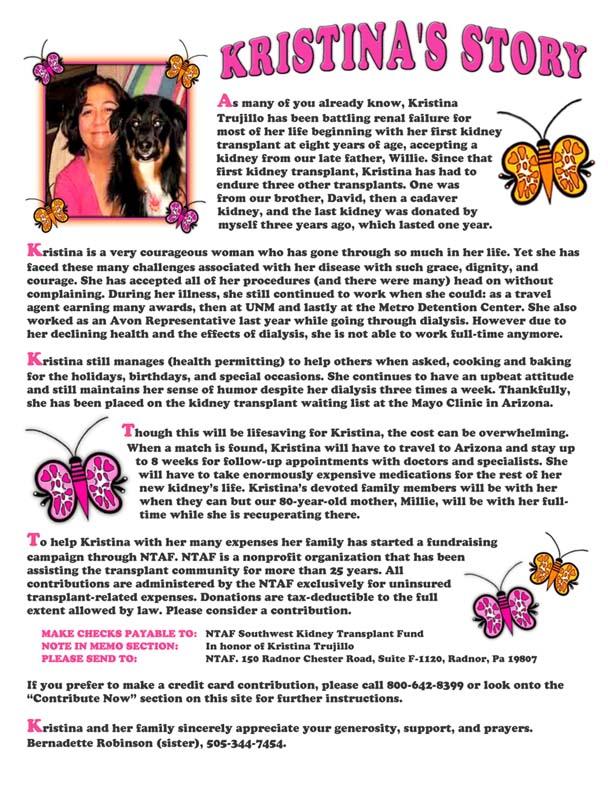 Kristina's Story - Printable Version