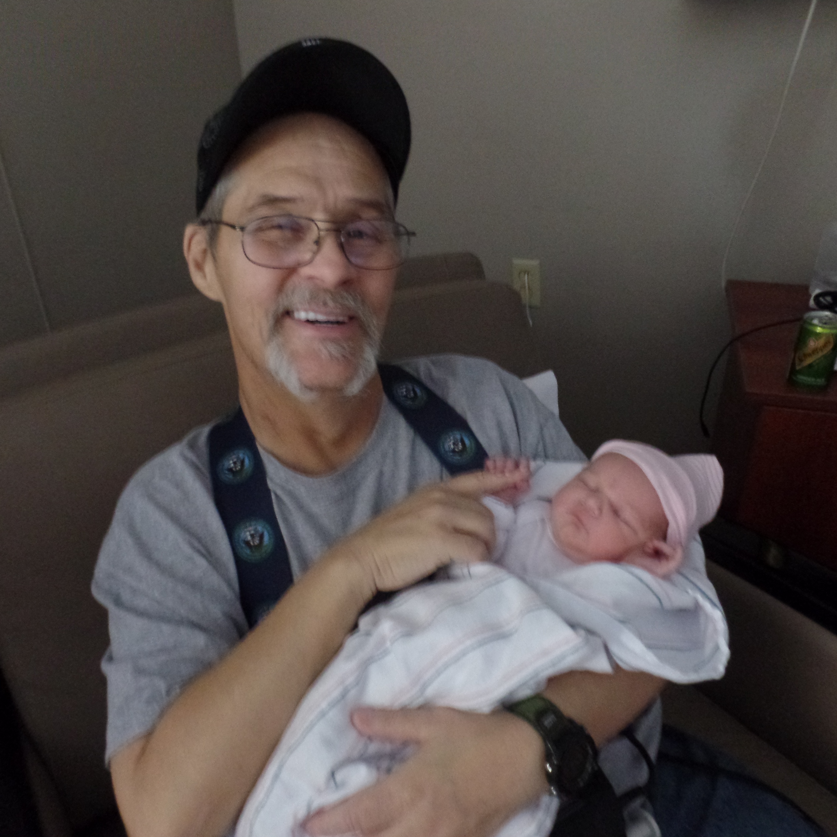 Vinnie with his new granddaughter