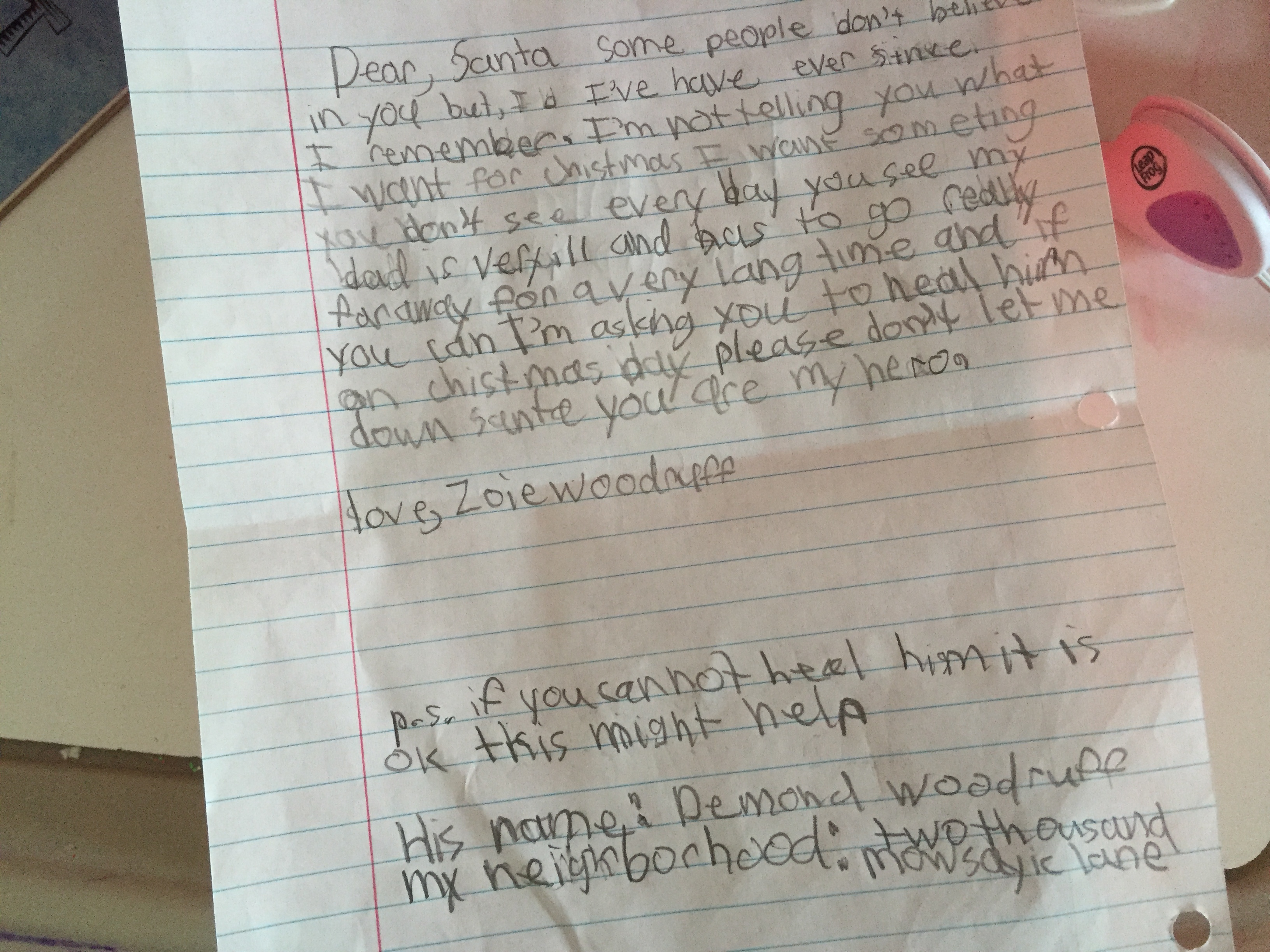 Dear, Santa Letter