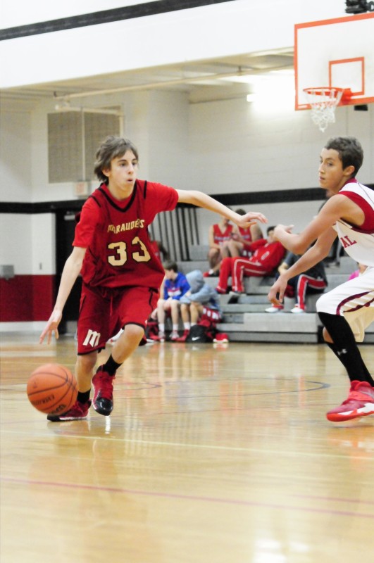 Nick playing Basketball
