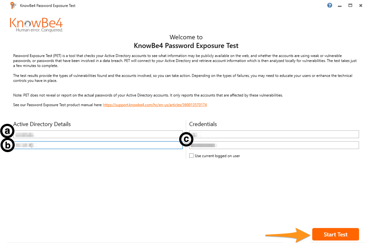 Password Exposure Test (PET) Knowledge Base