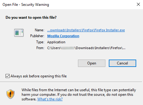 Firefox-60-open-file-warning-win10