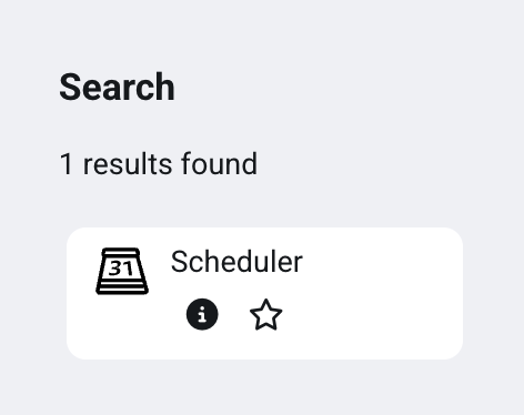 Add an activity or resource screen - selecting Scheduler activity