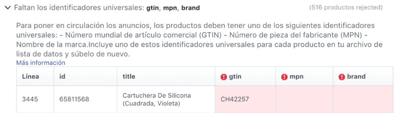 identificadores universales de para google y facebook shop