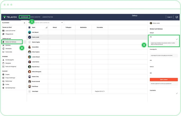 Hantera nya SIM-kort - Telavox