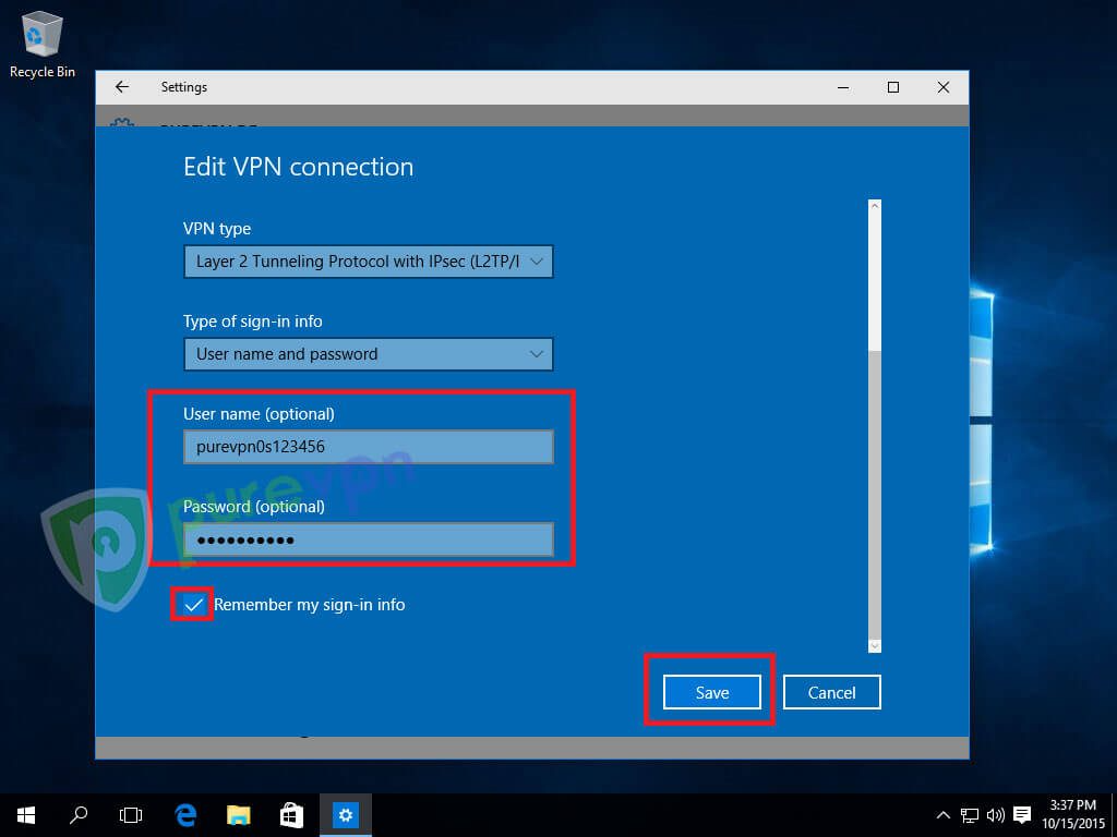 How to set up PureVPN manually on Windows 10 PureSquare