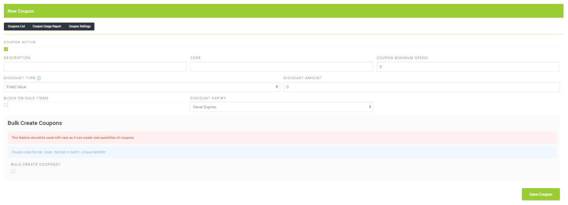 Cloud MT // How do I create a coupon code for use online? Citrus Lime