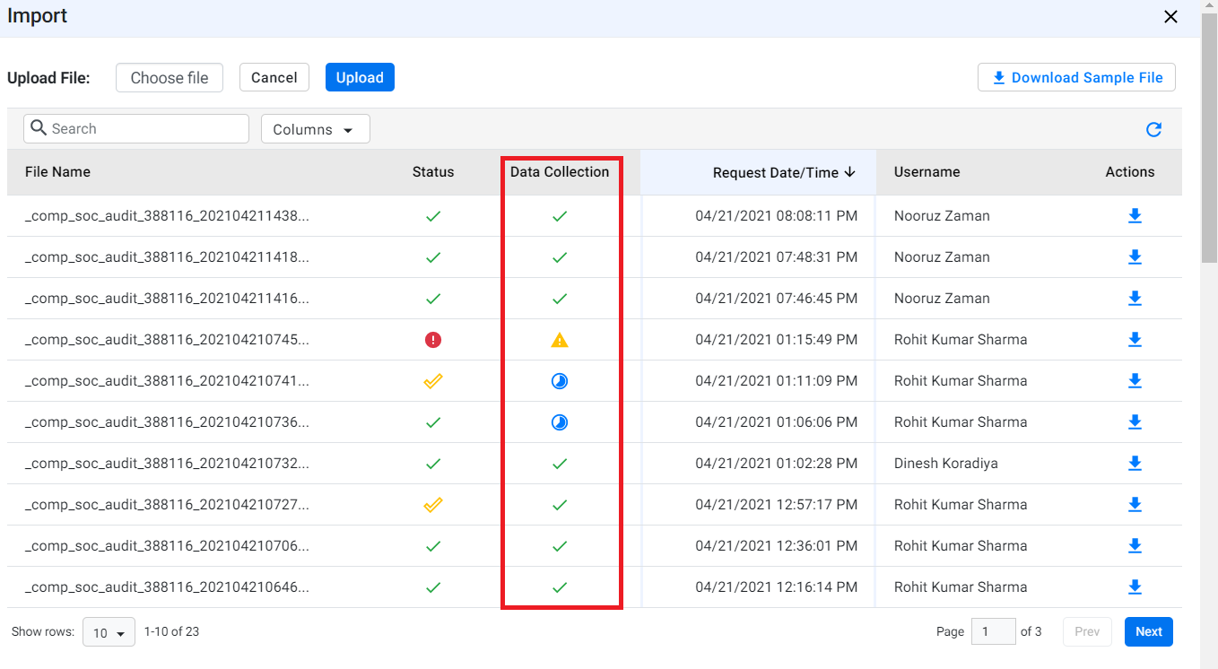 Upload and fetch competitor social audit report for multiple locations ...