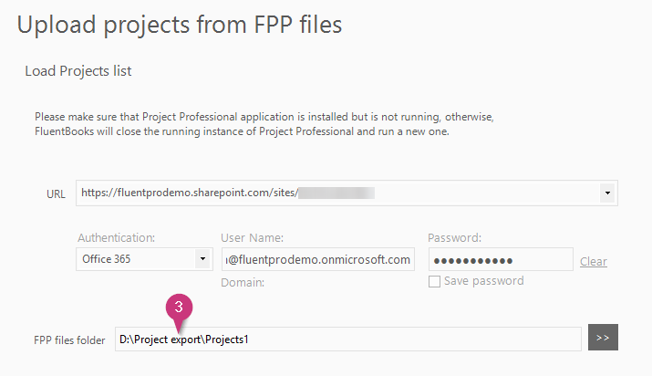 Migrating projects in batches - FluentPro