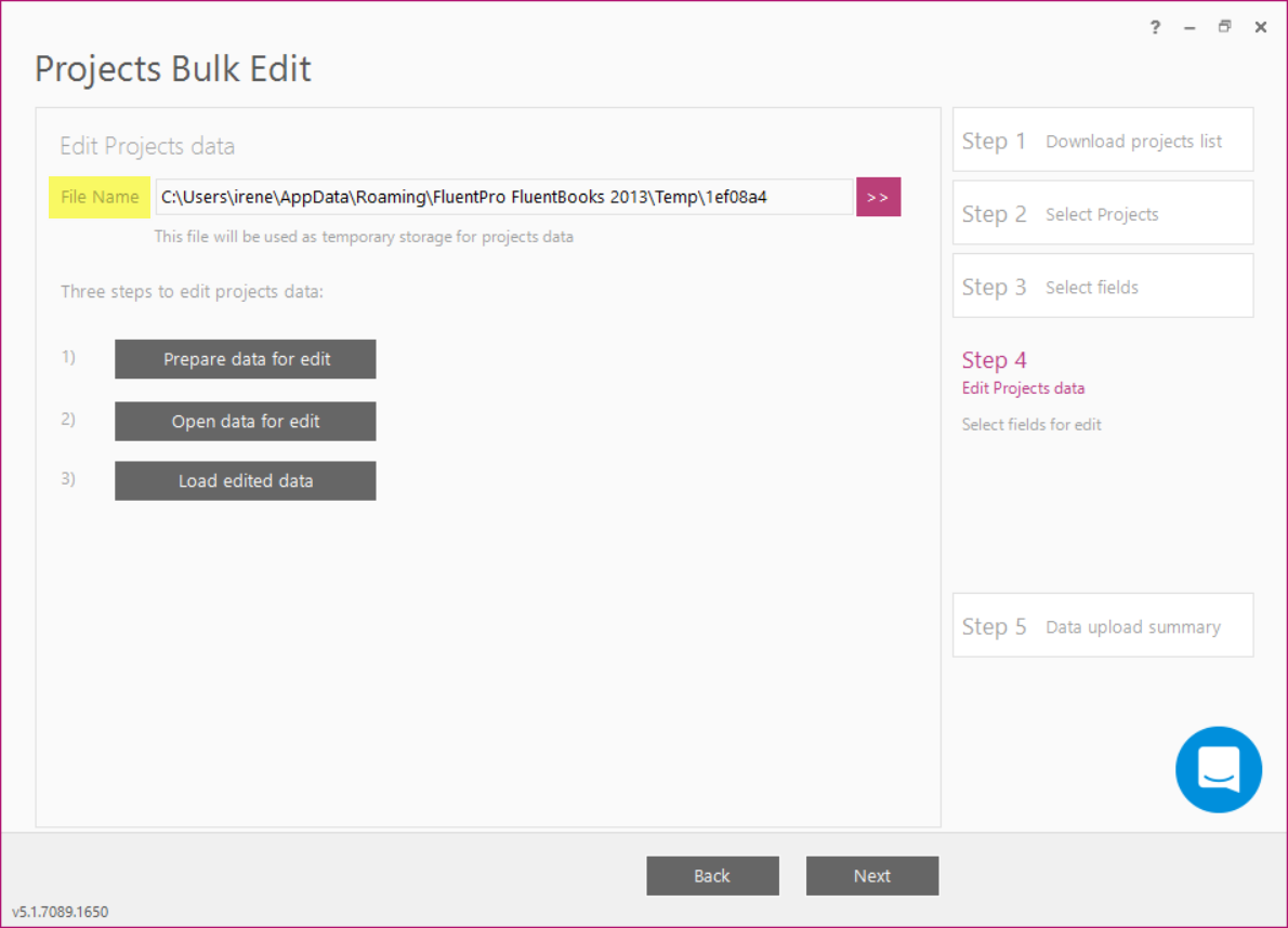 Projects Bulk Edit - FluentPro