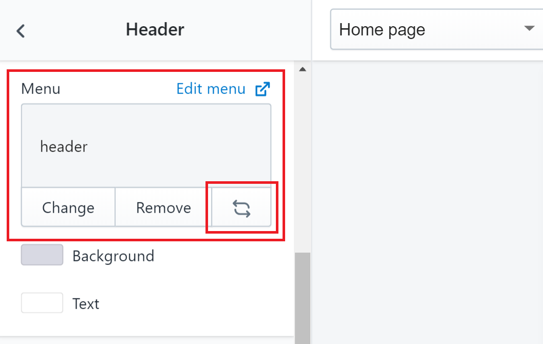 Menu navigation on AMP Shop Sheriff