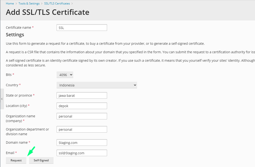 Cara Generate Csr Dan Private Key Pada Plesk Panel Gio Nusantara