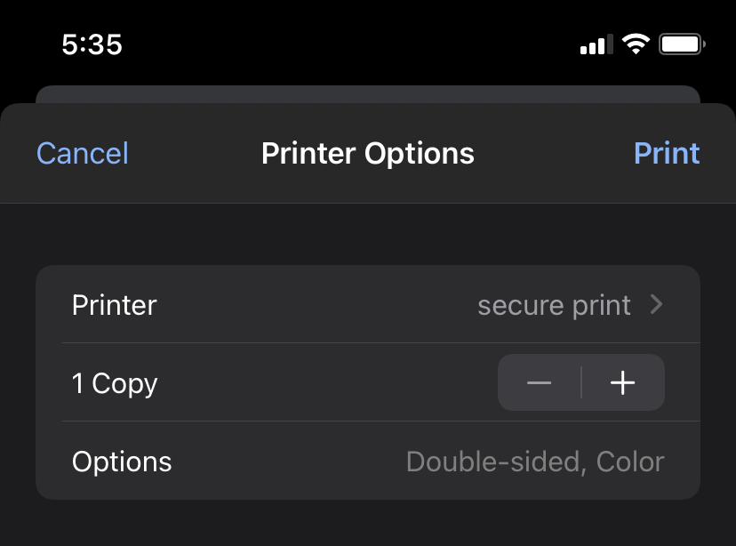 Printing from mobile devices (iOS/Android) LampeterStrasburg School