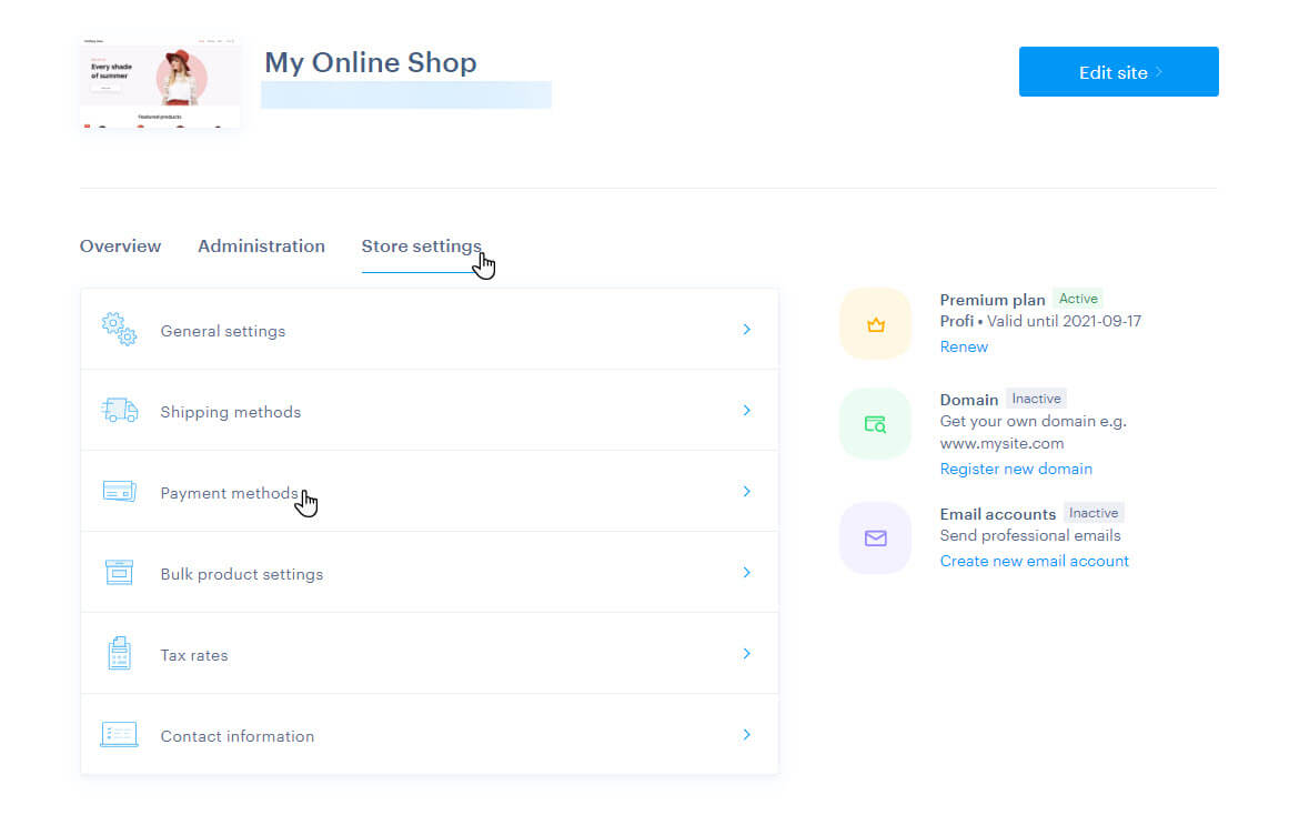 Webnode — How to Set up Payment Methods