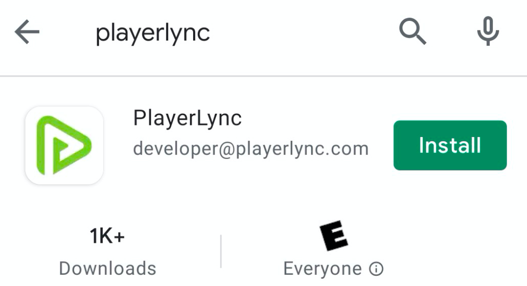 Guide to Installing PlayerLync App on Android Devices PlayerLync