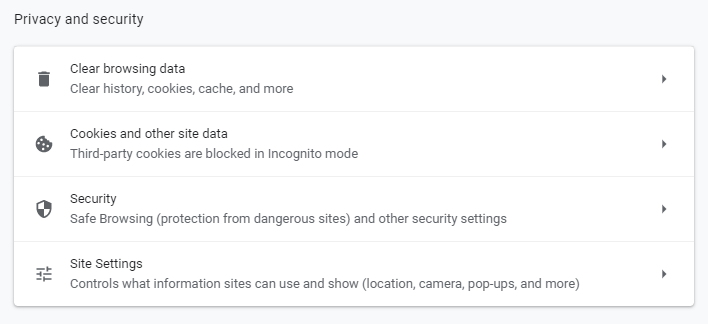 Clearing a Browser's Cache / Browsing Data - CCAC's Help Center