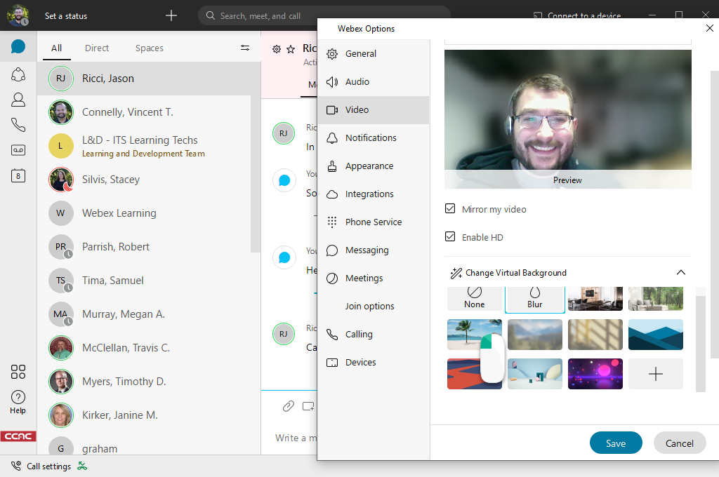 Adding a Virtual Background in ex CCAC's Help Center
