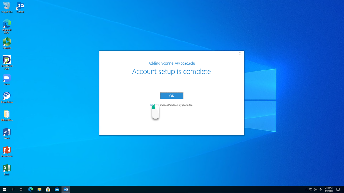 Setting up and Accessing your email through Outlook CCAC's Help Center