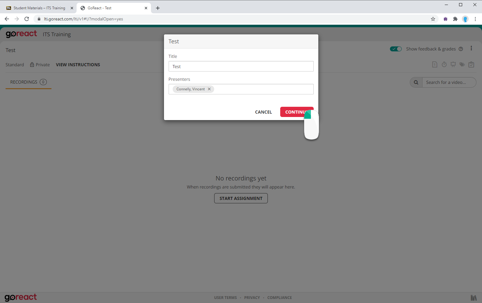 GoReact Guide for Student Getting Started CCAC's Help Center