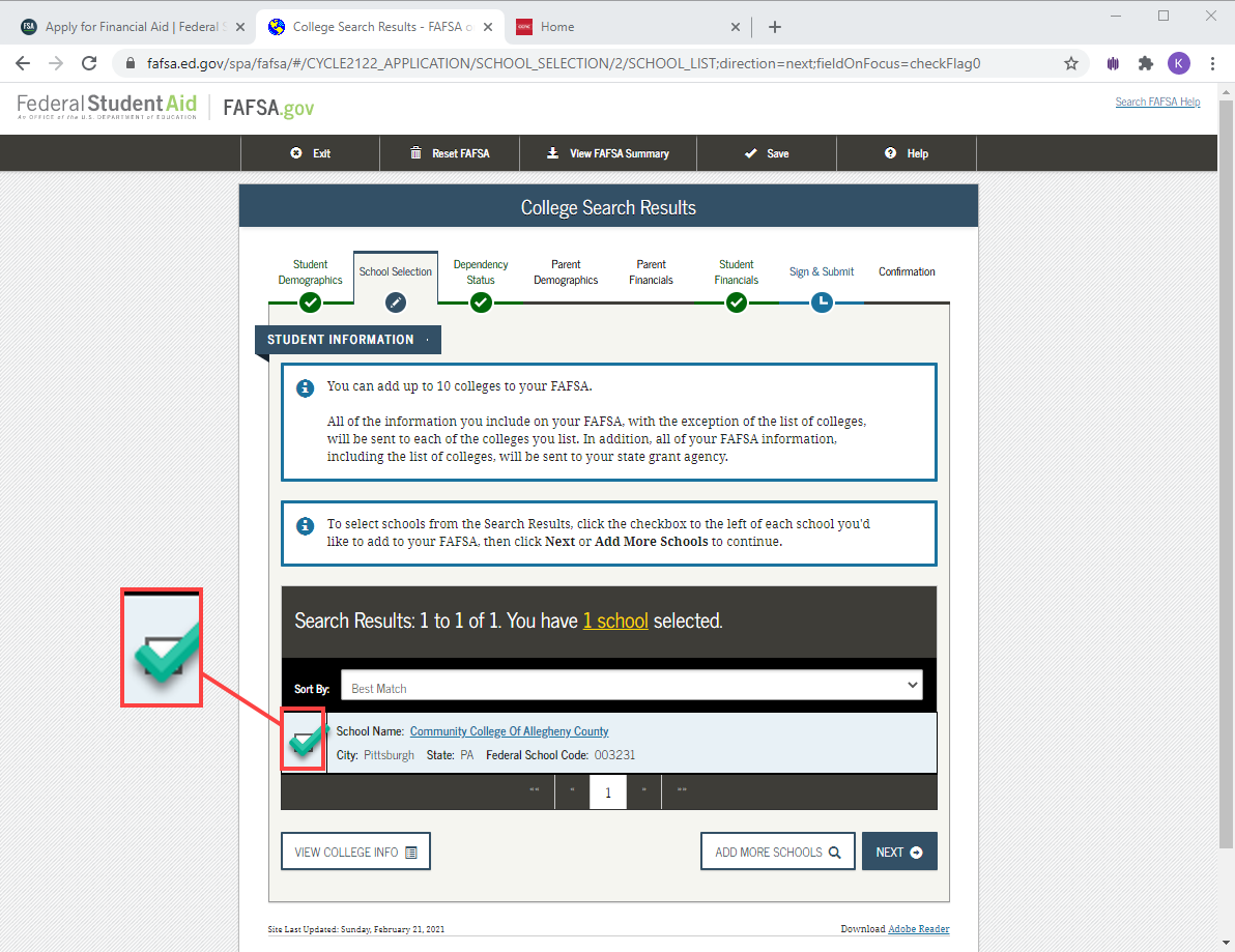 Entering And Adding College Codes To The FAFSA CCAC s Help Center