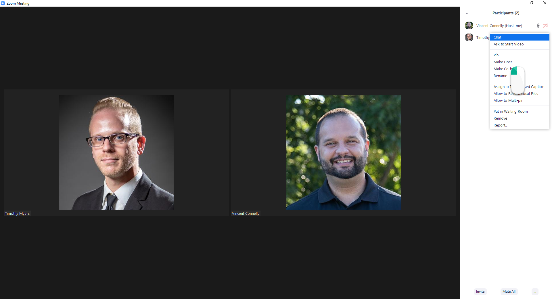 Making someone a cohost during a Zoom Meeting CCAC's Help Center